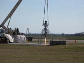 Methane engine hover test pyro ignition