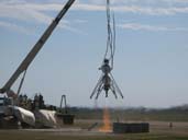 Methane engine hover test pyro liftoff