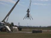 Methane engine hover test pyro hover